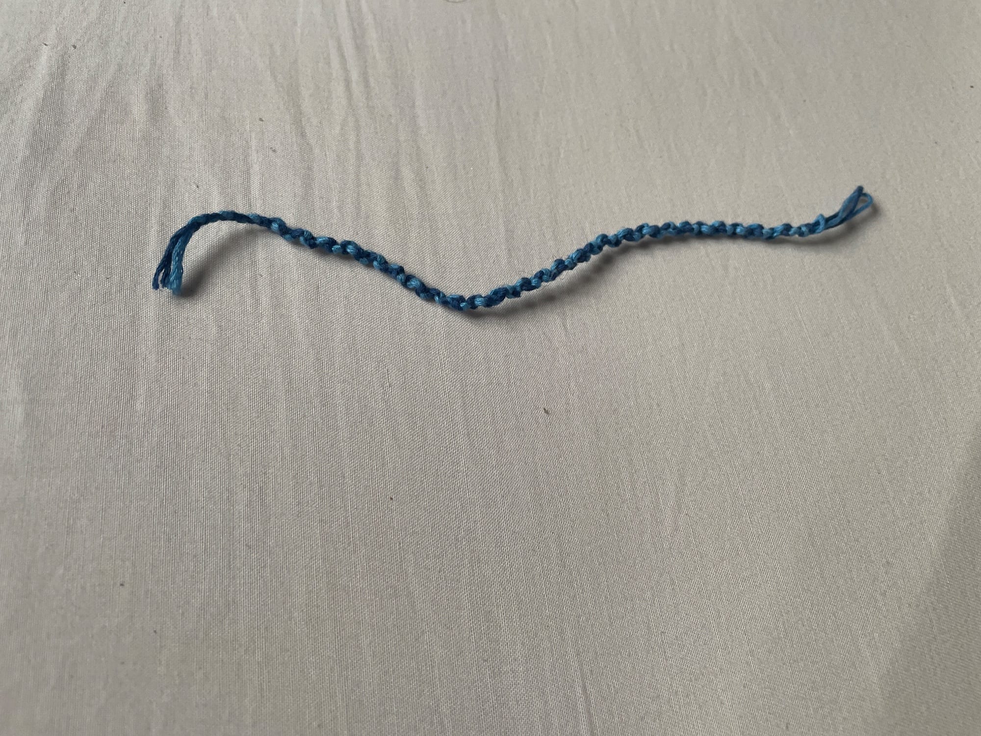 Bracelet brésilien,corail (bleu)