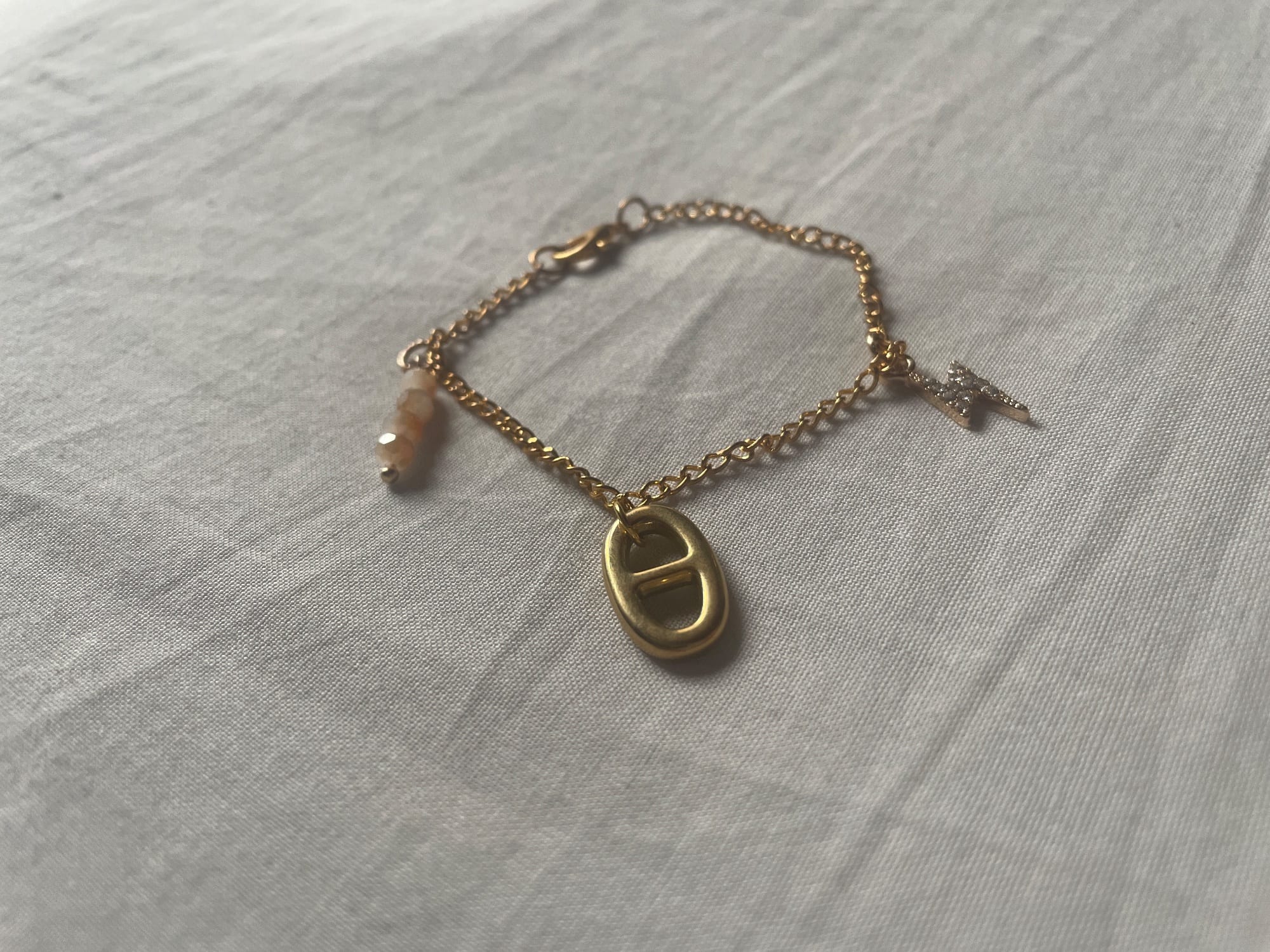 Bracelet maille marine à breloque